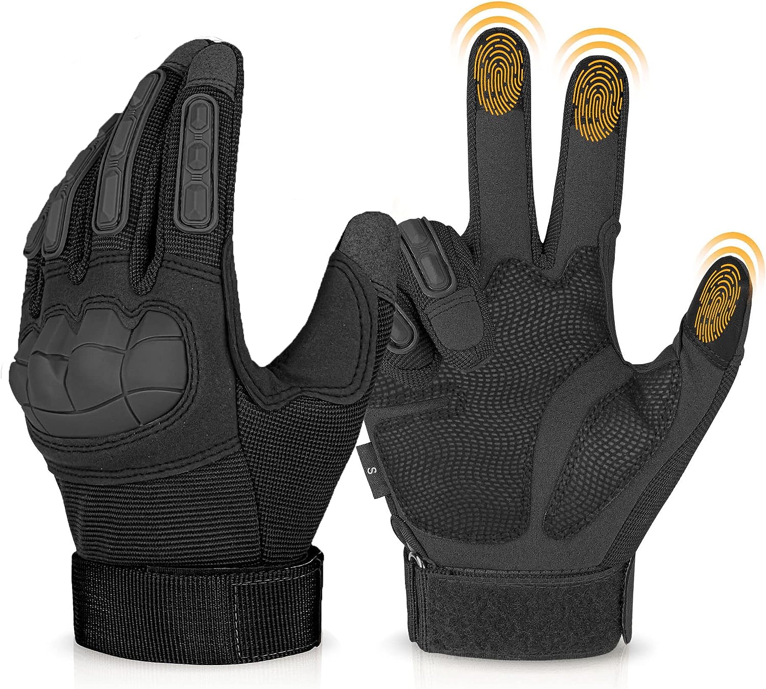 KUMGIM Tactical Gloves for Men Women, Motorcycle Gloves Touchscreen Airsoft Hunting Shooting Gloves 
